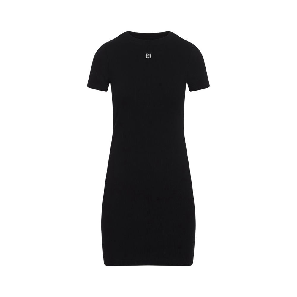 Authentic Givenchy ribbed black mini dress